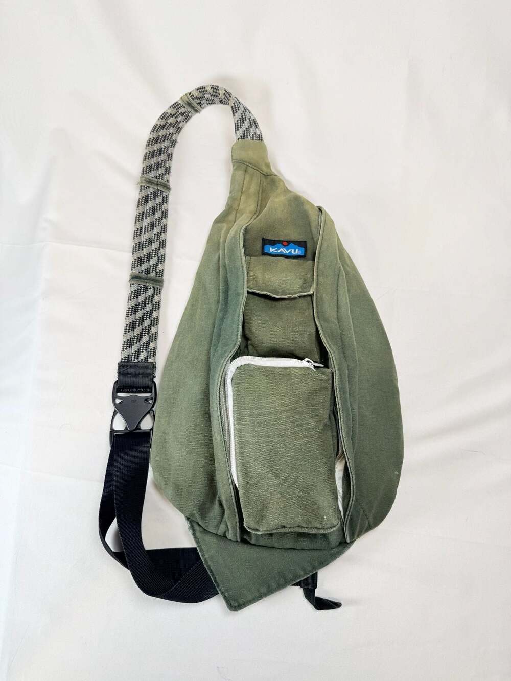 Outdoorsy Utility Kavu Rope Bag Sling Crossbody Backpack Green